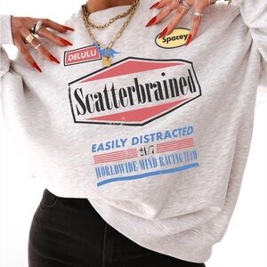 Pebby Forevee Oversized Graphic Sweatshirt